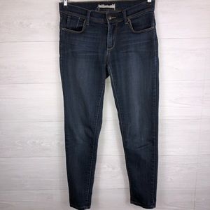 Free People Women's 27 Blue Skinny Jeans Distress